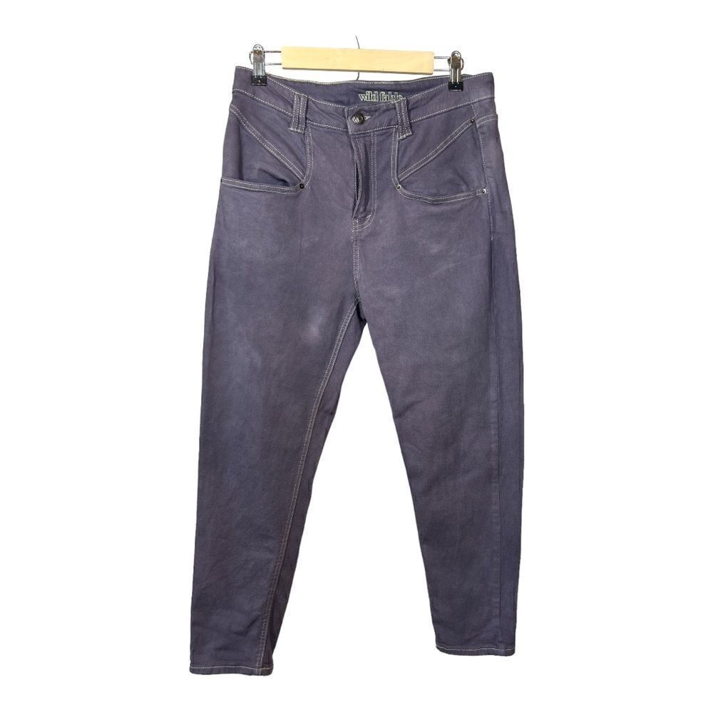 WILD FABLE Target Women’s Denim Cropped High Rise Mom Denim Jeans Purple Size 6